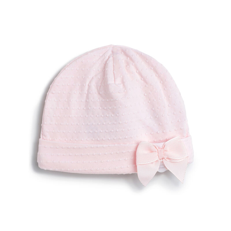 Girls Light Pink Knitted Hat image number 0
